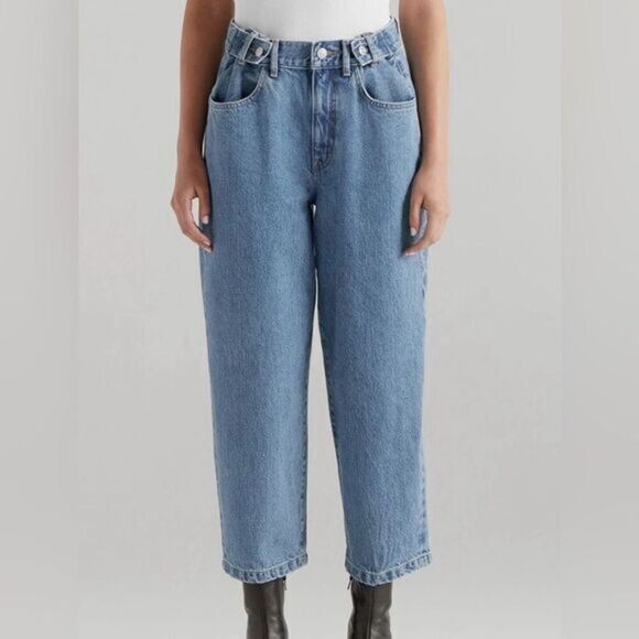 NWOT EDWIN Women’s Maiia Wide Leg Crop Trouser Jeans - Size XS (24/25) - Picture 1 of 13